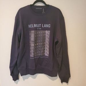 Helmut Lang Black Photograph Sweatshirt Medium NWT